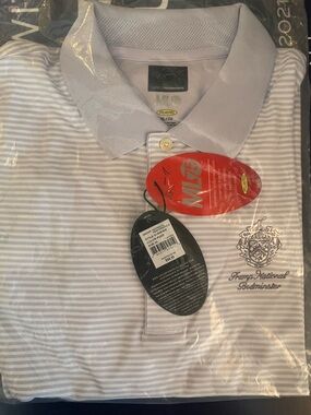 Trump National Bedminster - Greg Norman Collection Men’s Lavender Stripe Polo